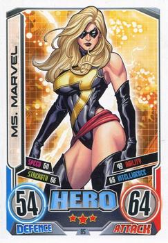 2012 Topps Marvel Hero Attax Series 2: Avengers #85 Ms. Marvel Front