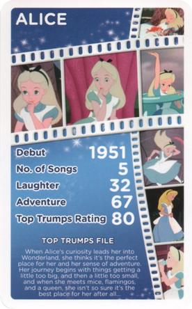 2016 Top Trumps Disney Who is your favourite? #NNO Alice Front