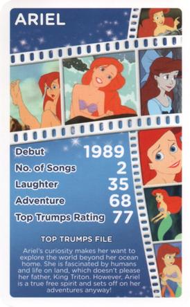 2016 Top Trumps Disney Who is your favourite? #NNO Ariel Front