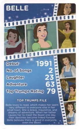 2016 Top Trumps Disney Who is your favourite? #NNO Belle Front