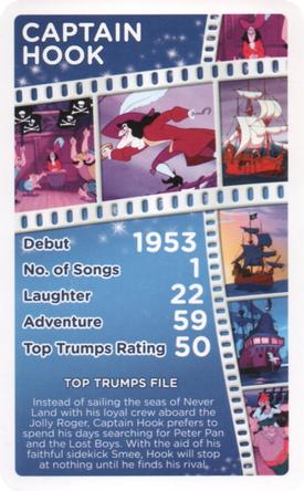 2016 Top Trumps Disney Who is your favourite? #NNO Captain Hook Front