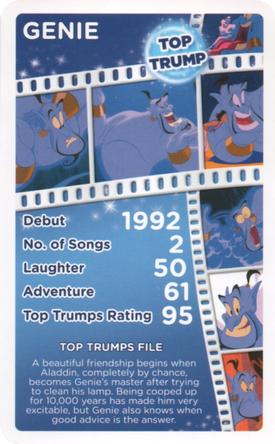 2016 Top Trumps Disney Who is your favourite? #NNO Genie Front