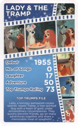 2016 Top Trumps Disney Who is your favourite? #NNO Lady & the Tramp Front