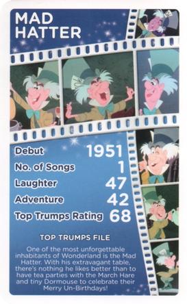 2016 Top Trumps Disney Who is your favourite? #NNO Mad Hatter Front