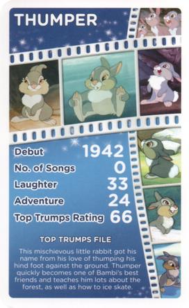 2016 Top Trumps Disney Who is your favourite? #NNO Thumper Front