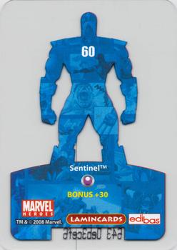 2008 Edibas Lamincards Marvel Heroes #60 Sentinel Back