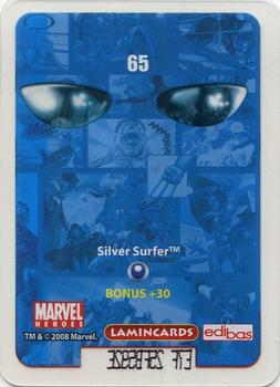 2008 Edibas Lamincards Marvel Heroes #65 Silver Surfer Back