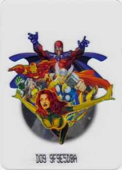 2008 Edibas Lamincards Marvel Heroes #104 Iron Man / Magneto / Phoenix / Rogue / Thor Front
