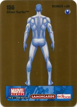 2008 Edibas Lamincards Marvel Heroes #156 Silver Surfer Back