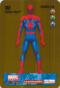 2008 Edibas Lamincards Marvel Heroes #157 Spider-Man Back