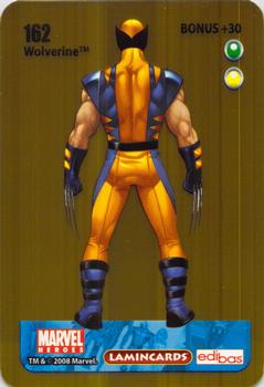 2008 Edibas Lamincards Marvel Heroes #162 Wolverine Back