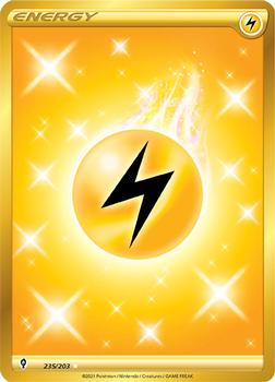 2021 Pokemon Sword & Shield Evolving Skies #235/203 Electric Energy Front