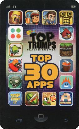 2014 Top Trumps Top 30 Apps #NNO Title Card Front