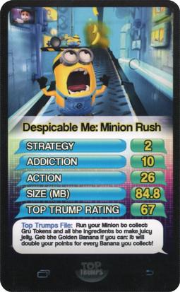 2014 Top Trumps Top 30 Apps #NNO Despicable Me: Minion Rush Front