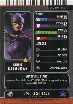2017 Raw Thrills Injustice Gods Among Us Series 1 - Foil #01 Catwoman Back