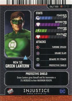 2017 Raw Thrills Injustice Gods Among Us Series 1 - Foil #06 Green Lantern Back