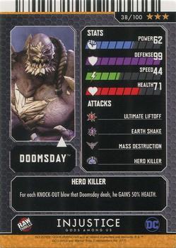 2017 Raw Thrills Injustice Gods Among Us Series 1 - Foil #38 Doomsday Back
