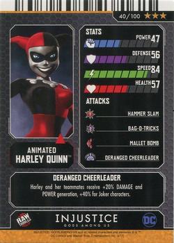 2017 Raw Thrills Injustice Gods Among Us Series 1 - Foil #40 Harley Quinn Back