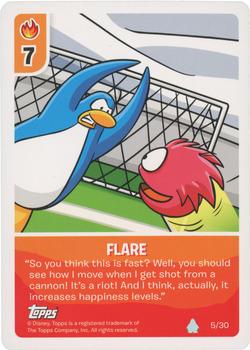 2009 Topps Club Penguin Card-Jitsu Puffle Deck #5 Flare Front