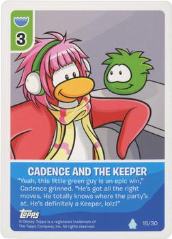 2009 Topps Club Penguin Card-Jitsu Puffle Deck #15 Cadence and the Keeper Front