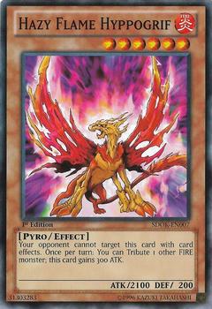 2013 Yu-Gi-Oh! Onslaught of the Fire Kings English 1st Edition #SDOK-EN007 Hazy Flame Hyppogrif Front