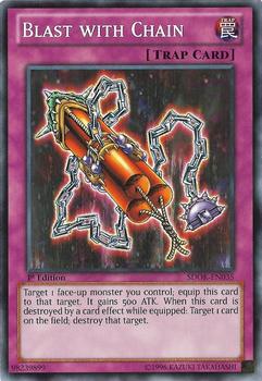 2013 Yu-Gi-Oh! Onslaught of the Fire Kings English 1st Edition #SDOK-EN035 Blast with Chain Front