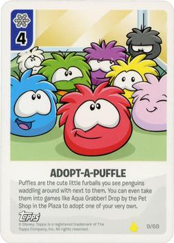 2009 Topps Club Penguin Card-Jitsu #9 Adopt-A-Puffle Front