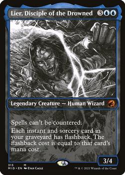 2021 Magic The Gathering Innistrad: Midnight Hunt #313 Lier, Disciple of the Drowned Front