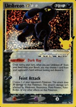 2021 Pokemon Sword & Shield Celebrations - Classic Collection #17/17 Umbreon Front