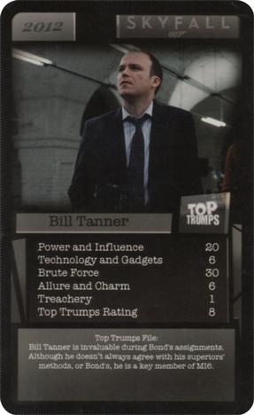 2016 Top Trumps 007 #NNO Bill Tanner Front