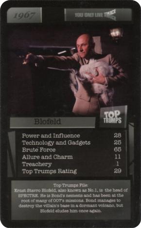 2016 Top Trumps 007 #NNO Blofeld Front