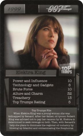 2016 Top Trumps 007 #NNO Elektra King Front