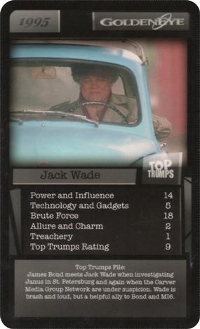2016 Top Trumps 007 #NNO Jack Wade Front