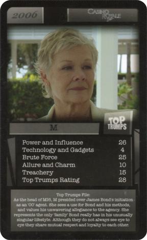 2016 Top Trumps 007 #NNO M Front