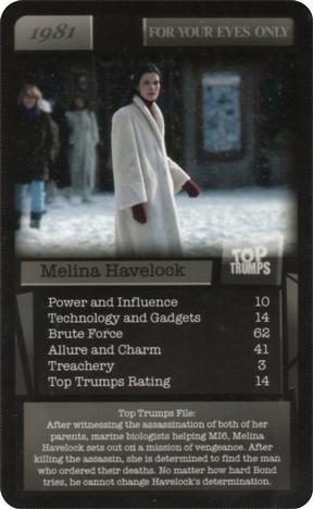 2016 Top Trumps 007 #NNO Melina Havelock Front