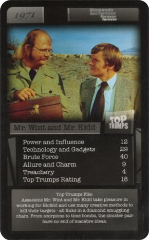 2016 Top Trumps 007 #NNO Mr. Wint and Mr. Kidd Front