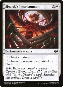 2021 Magic The Gathering Innistrad: Crimson Vow #35 Sigarda's Imprisonment Front