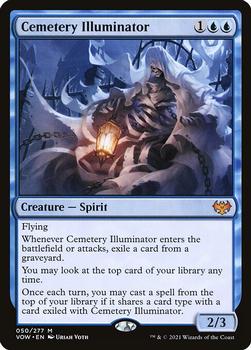 2021 Magic The Gathering Innistrad: Crimson Vow #50 Cemetery Illuminator Front