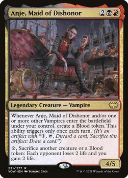 2021 Magic The Gathering Innistrad: Crimson Vow #231 Anje, Maid of Dishonor Front