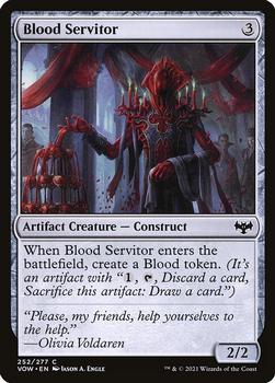 2021 Magic The Gathering Innistrad: Crimson Vow #252 Blood Servitor Front
