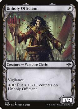 2021 Magic The Gathering Innistrad: Crimson Vow #286 Unholy Officiant Front