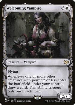 2021 Magic The Gathering Innistrad: Crimson Vow #287 Welcoming Vampire Front