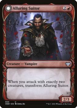 2021 Magic The Gathering Innistrad: Crimson Vow #300 Alluring Suitor // Deadly Dancer Front
