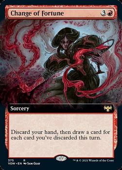 2021 Magic The Gathering Innistrad: Crimson Vow #375 Change of Fortune Front
