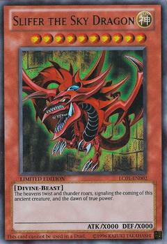 2010 Yu-Gi-Oh! Legendary Collection #LC01-EN002 Slifer The Sky Dragon Front