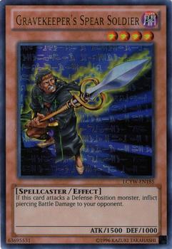 2012 Yu-Gi-Oh! Legendary Collection 3: Yugi's World Mega Pack English #LCYW-EN185 Gravekeeper's Spear Soldier Front