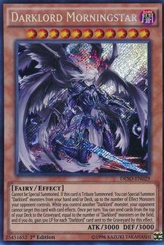2016 Yu-Gi-Oh! Destiny Soldiers English 1st Edition #DESO-EN029 Darklord Morningstar Front