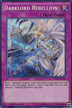 2016 Yu-Gi-Oh! Destiny Soldiers English 1st Edition #DESO-EN036 Darklord Rebellion Front