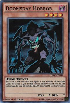 2016 Yu-Gi-Oh! Destiny Soldiers English 1st Edition #DESO-EN049 Doomsday Horror Front