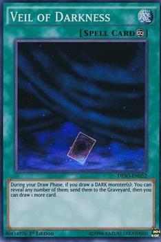 2016 Yu-Gi-Oh! Destiny Soldiers English 1st Edition #DESO-EN052 Veil of Darkness Front